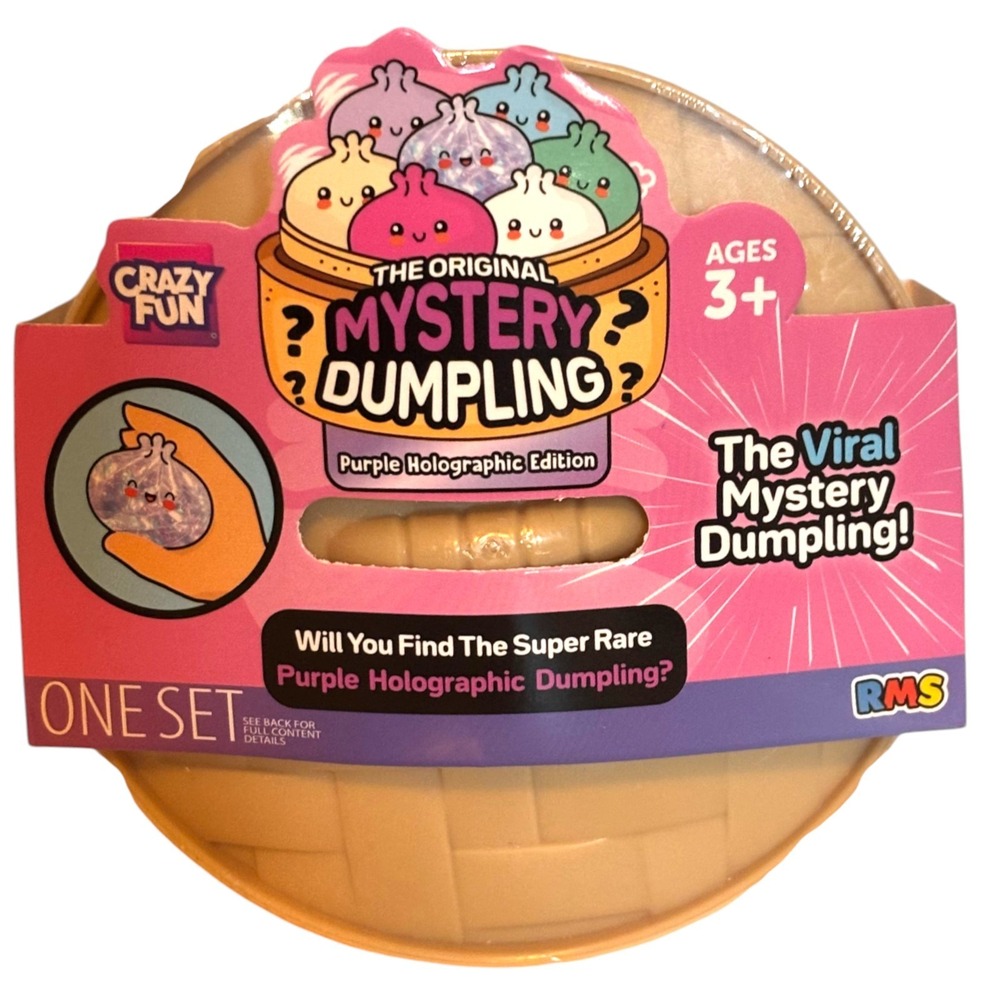 RMS Crazy Fun Original Mystery Dumpling Purple Holographic Edition Viral Squishy
